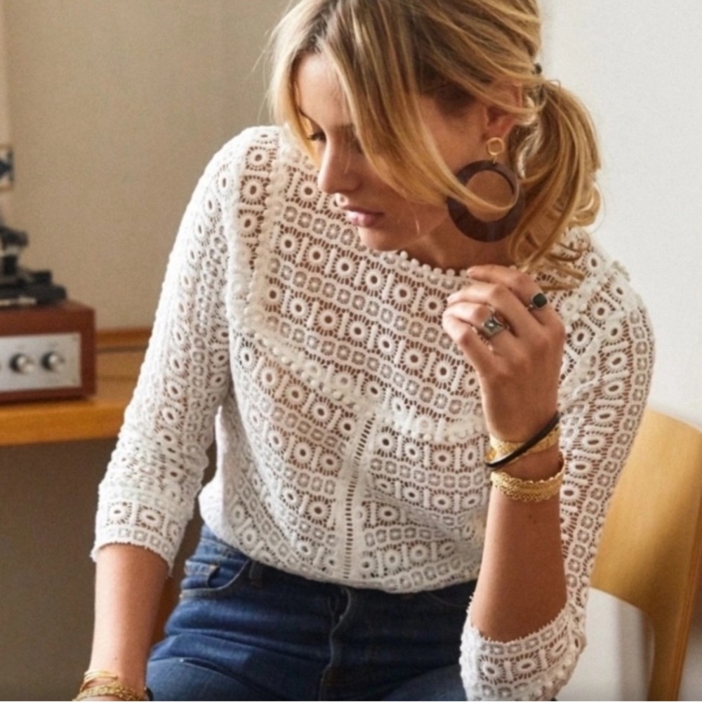 Sezane Joss Blouse Size 2/EU34 NWOT
